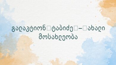 გალაკტიონ ტაბიძე – ახალი მოსახლეობა