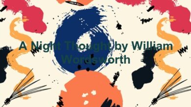 A Night Thought by William Wordsworth