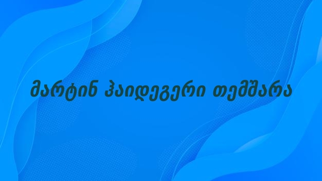 მარტინ ჰაიდეგერი თემშარა